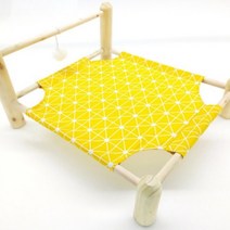 따스함 고양이 침대 프레임 해먹, 옐로우