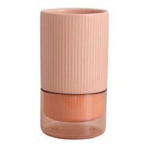 따스함 경량 유리 물빠짐 수저통, 핑크, 1개