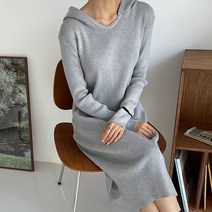 비비에모 루즈핏 니트 롱 원피스 00265