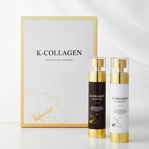 KCOLLAGEN 식물성 콜라겐 화이트닝 앰플 에센스 2종 세트 + 쇼핑백, 1세트