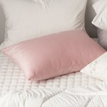 지베딩 루이 2mm 극세사 베개커버 2p + 베개솜 2p, 핑크