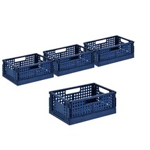 베리구즈 폴딩 수납박스 소, 네이비, 4개