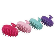 가제만 반려동물 죽은 털 제거 목욕 마사지 실리콘 브러쉬 4종 세트, 민트, 퍼플, 핑크, 로즈, 1세트