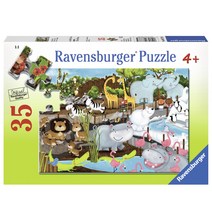 R087785 동물원의 하루 35피스, 혼합색상