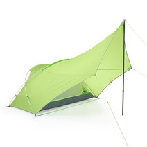 NEMOequipment 프론트 포치 텐트 앤 그늘막 이체형 텐트, 그린, 2인용