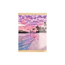 아트조이 DIY 행잉 명화그리기 족자형 40 x 50 cm, 아름다운 해변