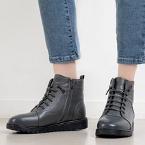 가죽 밴딩 통굽워커 앵클부츠 88998