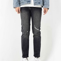 남성용 셀비지 3컬러 워싱 데미지 청바지