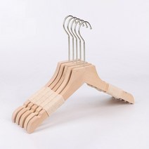 올하이 아동용 목재 옷걸이, 5개입