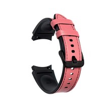 디지털빌리지 하이브리드 레더 스트랩 20mm S, 핑크