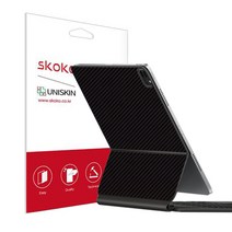 스코코 태블릿 매직키보드 유니스킨 전신보호필름, 카본 블랙