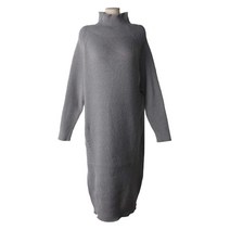 터틀넥 니트 롱 원피스 OPS7106C1B