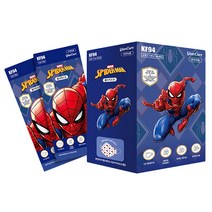 디즈니 스파이더맨 마스크 소형 KF94, 화이트, 30개, 1개입