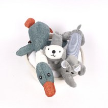 벨르펫 강아지 봉제 인형 3종 세트, 블루, 1세트