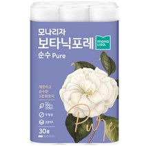 모나리자 보타닉포레 순수 천연펄프 3겹 롤화장지 27 m, 30롤, 1개