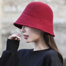 엘코르 여성용 솔리드컬러 니트 벙거지