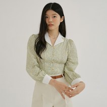 리올그 KACK FLORAL PATTERN COLLAR 블라우스