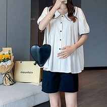 루나글램 레이스 셔링 임산부 투피스 SHC961