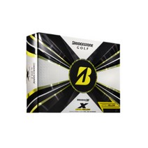 브리지스톤 신형 TOUR-B X 3피스 우레탄 비거리용 골프공 12p, 옐로우, 1개