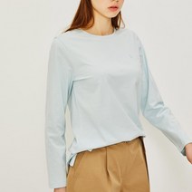헤지스 여성용 퍼피자수 면 긴팔티셔츠 HSTS2BC16B1