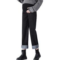 삼각별 와이드핏 데님 임산부 청바지