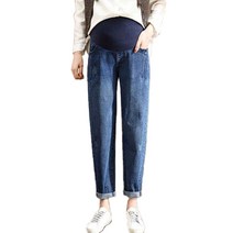 루즈핏 스타일 임산부 청바지