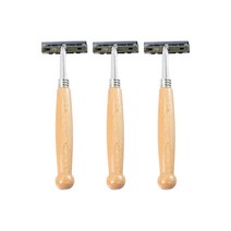 칼리오페 클래식 일회용 우드 남자 면도기, 1개입, 3개