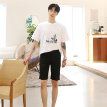 플레이즈 남성용 실리콘 린넨 슬림 반바지