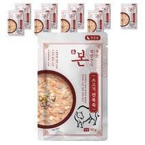 [쁘띠앙뜨레] 본 영양간식 강아지 전복죽 80g, 10개, 소고기맛