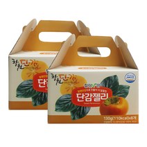 힐링엔팜 창원 단감젤리 8p, 1040g, 2개