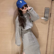 오렌지다몸 여아용 NEW 맨투맨 롱치마 세트