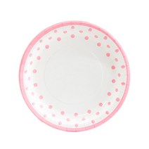 파티쇼 NEW 라인 도트 접시 23cm 30p, 핑크, 1개