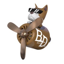 벨라독스 에어휠 차량용 방향제 BD-1 복서 브라운 피톤치드, 1세트, 쿨/민트향