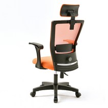 에코메쉬MB6 메쉬의자, 블랙(프레임), 오렌지(의자)