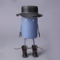 Rogar 카우보이 핸드메이드 봉제 크로스백 DIY 세트, 1세트, 블루