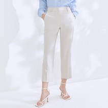 미쏘 여성용 160CM 뒷밴딩 9부 일자핏 슬랙스