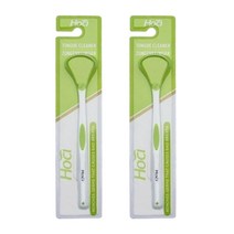 비즈온 생활필수품 혀 백태 설태 제거기 크리너 그린, 10g, 2개