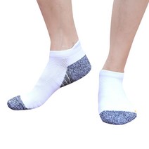 SNF 투톤 통기성 좋은 마라톤 런닝양말 2p, 02 하얀색