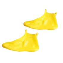 3초쿨 실리콘 신발 방수 레인커버, M, 노랑