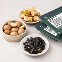 집반찬연구소 3종 A세트 한입두부간장조림 110g + 메추리알간장조림 110g + 파래김무침 40g, 1세트