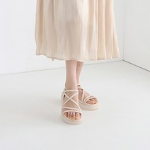 코코폭신 여성용 통굽 스트랩샌들 C0088 + 뒷꿈치패치 2p