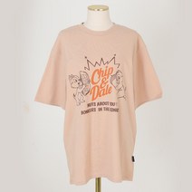 임블리 디즈니 여성용 칩앤데일 너츠 홀릭 반팔 티셔츠