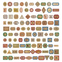 온업 DIY 다이어리 꾸미기우표 스티커 ST31 100p 세트, 2, 1세트