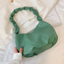 소리달 여성용 사피루 베이직 숄더 주름 토트백