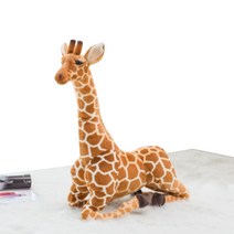 해솔 기린 큰 피규어 장난감 애착 인형, 80cm, 옐로우