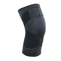 민코 2단 압박 무릎보호대 블랙 XL, 1개
