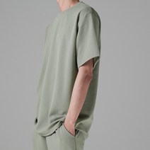 하이후 남성용 이지 심플 라운드 반팔 티셔츠