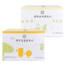 순수한집 감귤 쫀드기 600g + 새싹보리 쫀드기 600g 세트, 1세트