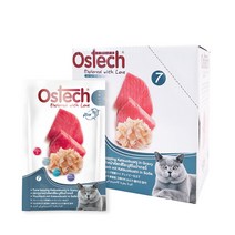 오스테크 캣 울트라 그레이비 파우치 참치 70g, 참치 + 가쓰오부시 혼합맛, 12개