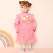 밀크마일 여아용 플라워 퍼피퍼피샤 원피스